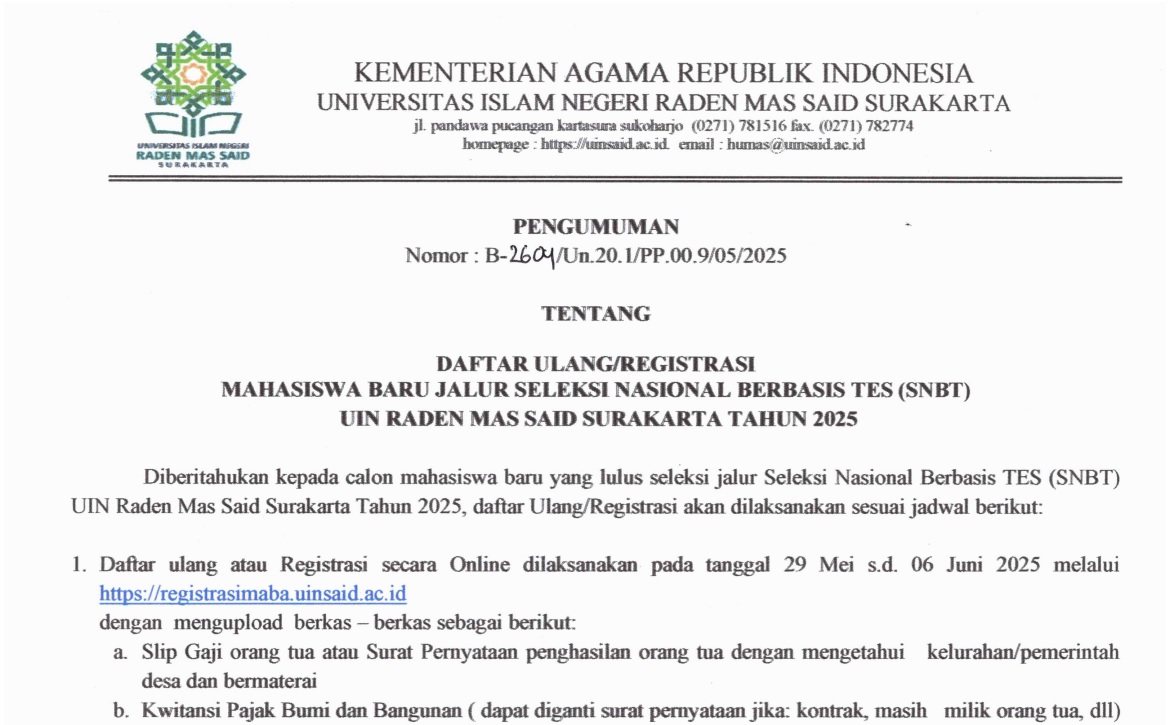 Pengumuman