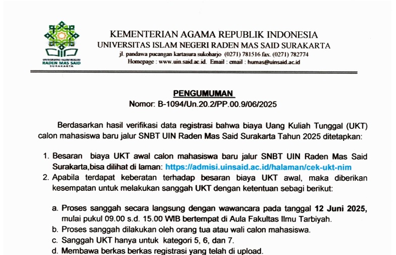 Pengumuman